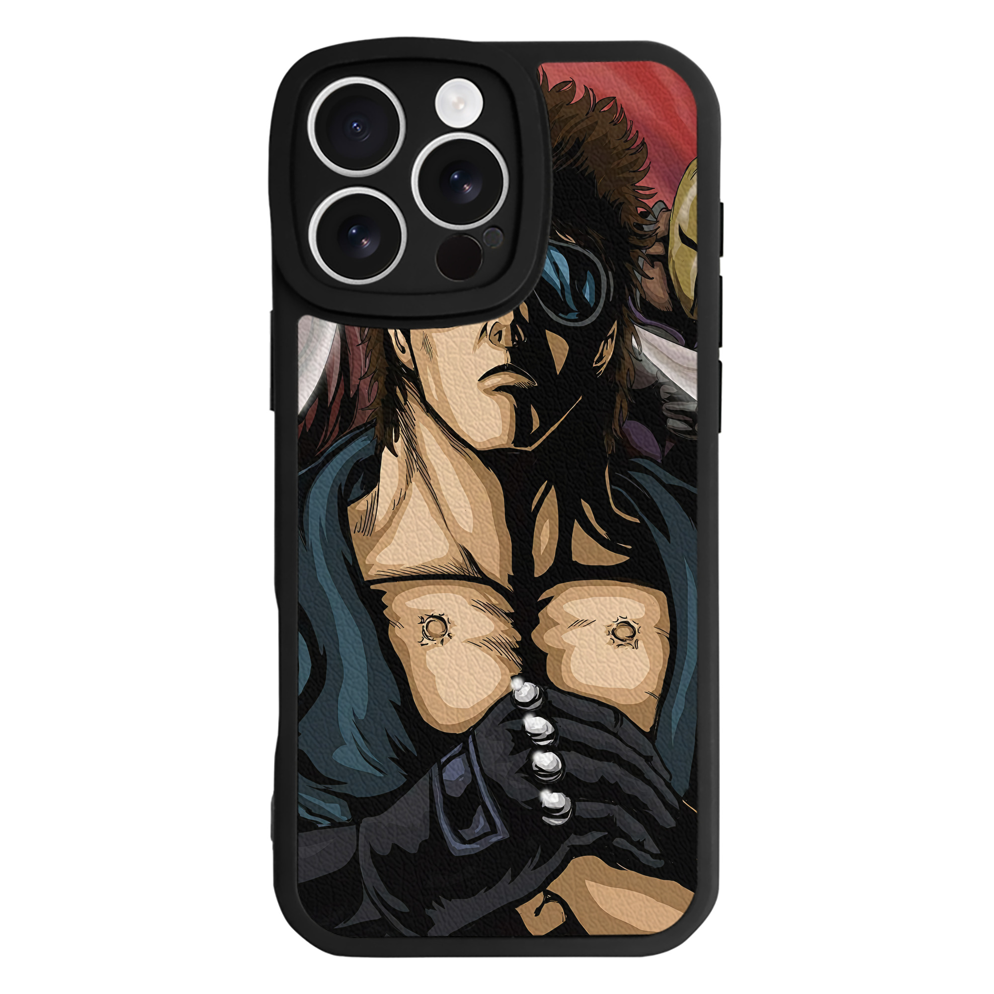 （画像用） 北斗の拳 Fist of the North Star 【iPhone 16シリーズ対応】シリコンスマホケース（レザー調） 材質：シリコン